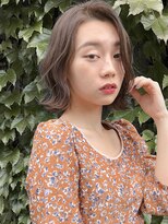 ルティア(Lutia)&nbsp;外ハネ ミルクティーベージュ