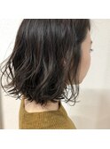 ボブのパーマスタイル。