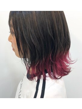 ノット 成田公津の杜(Knot) 外ハネボブ×毛先カラー 【knot 成田公津の杜】鈴木翔梧