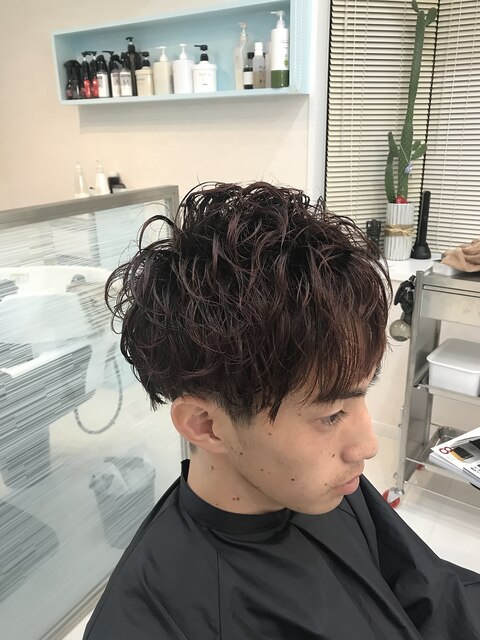 アッシュピンクとパーマで最旬秋ヘアー