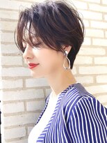 アンド ストーリーズ(&STORIES)&nbsp;流し前髪ショートボブ大人可愛い/20代/30代/40代/ハイライト