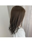 【CIEL】くすみベージュ×セミロング