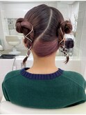 ツインお団子アレンジ