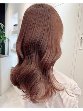 ジーナ 渋谷駅前(Zina) ブリーチなし　ピンクブラウン