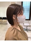 YOKE 切りっぱなしボブ ぱつっとボブ おくれ毛