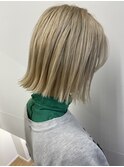 ボブ×ベージュ