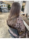 グレージュグラデーションケアブリーチ