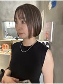 ミニボブ/ショート/ショートヘア/前下がりボブ/ぱつっとボブ