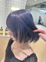 ホロ(hollo)&nbsp;ラベンダーブルー/ボブ/ハイトーンボブ