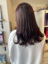 ヘアーデザイン シュシュ(hair design Chou Chou by Yone)&nbsp;ワインレッド/ラベンダーカラー/暖色カラー/艶感カラー