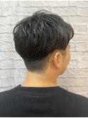 ビジネスショート×センターパート【新宿/理容室/バーバー】