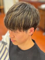 スカイ 亀戸店 (sky)&nbsp;ハイライト/マッシュパーマ/アッシュブラック<理容室>[亀戸]