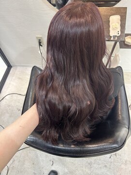 ケー 北千住(K.) うる艶ラベンダーピンクカラー×透明感《北千住髪質改善カラー》