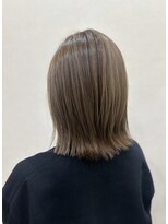 トウカ 船橋駅前店(TOUKA)&nbsp;レイヤー/切りっぱなしボブ/ハイライト/ミルクティー/髪質改善