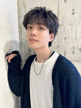 ルービック 江坂(Rubik's) 波巻きスパイラルパーマメンズマッシュパーマツイストパーマ