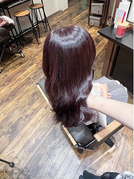 ヘアーデザインガーデニア(hair design Gardenia) チェリーブラウン【赤羽 赤羽岩淵 子連れ美容室】
