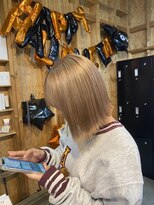 アフターニュース 新潟(afternews)&nbsp;ミルクティーベージュ/ダブルカラー/ケアブリーチ/髪質改善/駅南