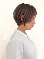 ネイロ バイ ジルブラン 葛西(NeiRo by JIL BLAN)&nbsp;ハイライト白髪ぼかしダブルカラーインナーカラーショートボブ