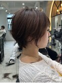 黒髪ボブルフネビージュ小顔ワンレンスペインカール大宮
