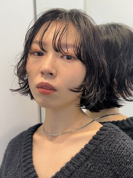 ビューブルー 亀戸錦糸町(VIEW BLUE) 美髪カールピンクブラウンエアリーロングセミディ似合わせ前髪