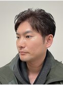 白髪染め/茶髪/リバースショート/ツーブロック/清潔感