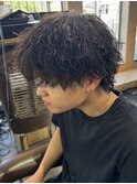 ツイストスパイラルパーマツイストパーマメンズマッシュパーマ