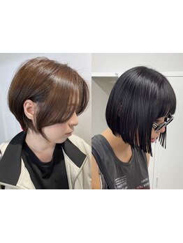 これからの季節に向けスタイルチェンジ！高いカット技術で伸びかけが気になるショートも気になりにくい◎