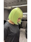 くびれヘア/ミントカラー/夏のヘアアレンジ/名古屋