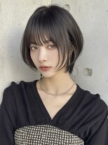 ユーフォリア 渋谷グランデ(Euphoria SHIBUYA GRANDE)&nbsp;前下がりボブ ショートボブ 韓国ヘア 韓国ボブ ボブレイヤー