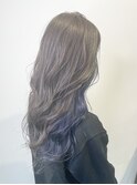 グレージュ×ネイビーブルー