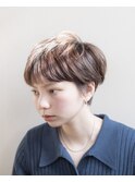 マッシュショート/アッシュベージュ/ブリーチなし/豊橋/田原