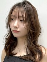 ワンズ リー 上大岡店(One's ly)&nbsp;暗めカラーフェイスフレーミンググランマッシュデザインカラー