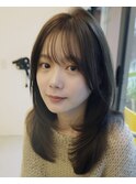 レイヤーカット/レイヤー/顔周り/ミディアム/