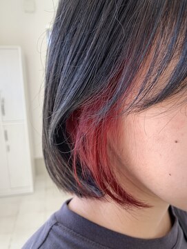 アロヘアー(Alo hair) インナー×レッド