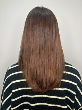 イーストハムアネーロ(EAST HAM anello) 艶髪ブラウンベージュ/レイヤーカット/ストレート