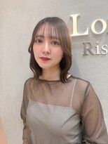 ロンドリゼル 札幌(Lond RiseL)&nbsp;ダークアッシュ/似合わせカット/ミディアムレイヤーカット