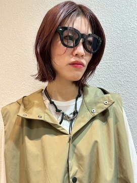 ヴヴ(Bub) カシスレッドカラー 暖色カラー ブリーチなしダブルカラー 艶髪