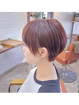 ヘアーサロン カヴィエ(hair salon covie) ピンクカラー　ショートカット　ショートヘア