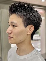 ニコトウキョウ 新宿(nico TOKYO)&nbsp;刈り上げアップバングスパイキーショートパーマスパイラルパーマ