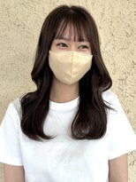 プリモ ココ 鍋島店(Primo coco.) 韓国ヘア ダークブラウン 髪質改善 顔周りレイヤー 20代