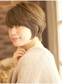 全方向どこから見ても大人可愛いふんわりショートボブ☆