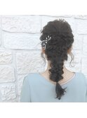 ふわふわ編みおろしアレンジ
