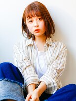 ネイヴィル オモテサンドウ(navile omotesando)&nbsp;☆小顔外ハネボブ×アッシュブラウン☆navile表参道