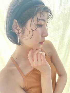 グリーン(green) マッシュボブのカチューシャアレンジ tokimeki bymisaki