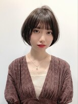 カミノア 銀座店(CAMINOIA)&nbsp;大人ガーリーなオン眉ショート　オン眉ボブ