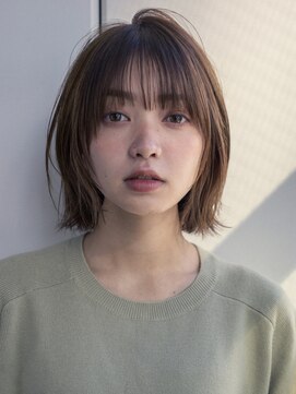 エインアンリー 表参道(AIN.ANLY.) 大人おしゃれ前髪あり外ハネボブ20代30代【AIN.表参道】川原大地