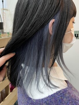 キューズ クラブ(cuz KLUB) 【cuzKLUB】インナーカラー×シアーブルー【池袋】