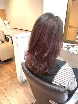 クラウドヘアー 東照宮店 桜ハイライト
