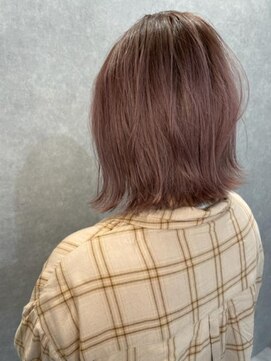 スーリール 西新店(Sourire) ☆ピンクベージュ×外ハネボブ☆