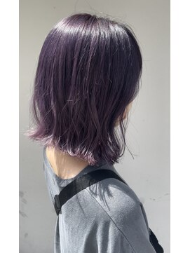 レックス 中野(rex) 外はねボブ バイオレットカラー